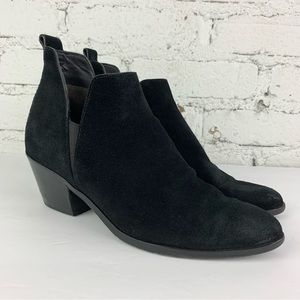 Sigerson Morrison Belin Black Ankle Bootie Suede Chelsea 7.5